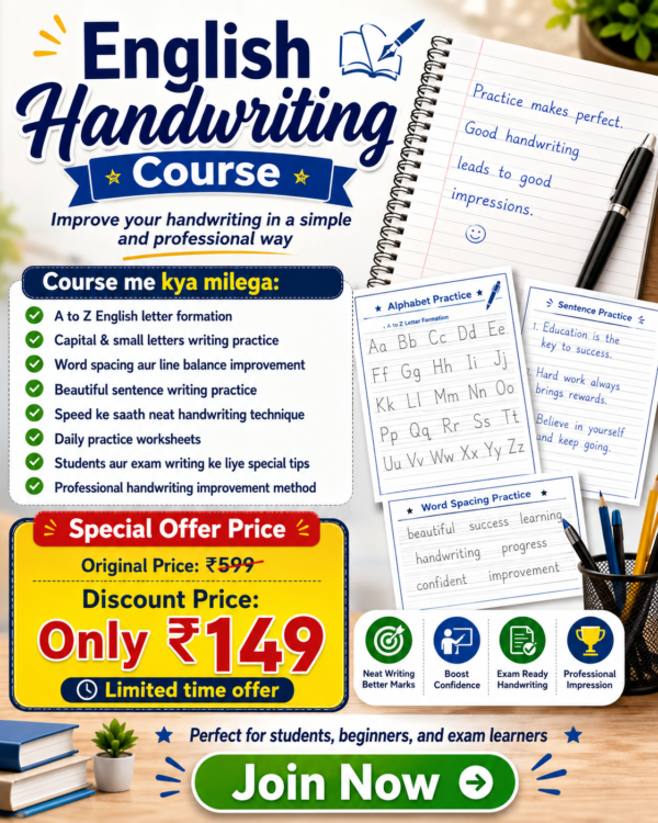 english handwriting course
