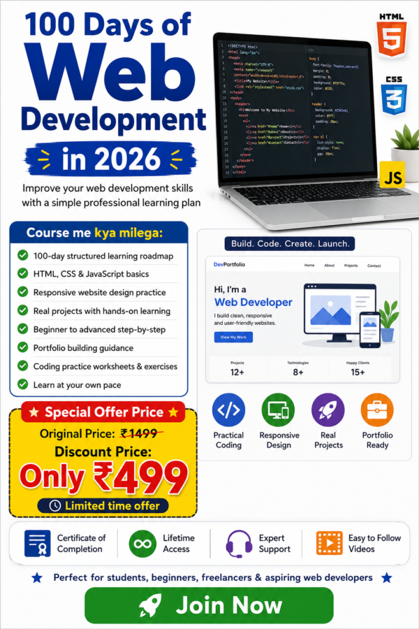 100 Days of Web Development in 2026