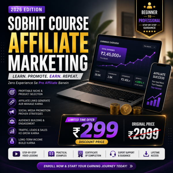 Sobhit Course (affiliate Marketing ) 2026