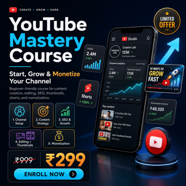 Youtube Mastery Course